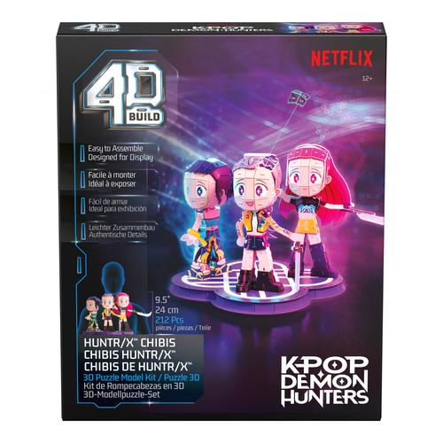 4D Build K-Pop Demon Hunters Huntrix Chibi Sset