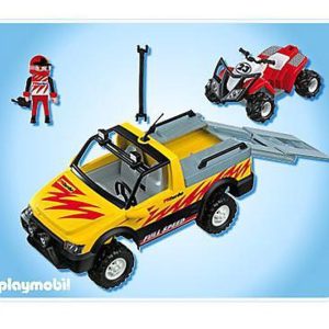 PM R/C – Pick-up met rode quad 4228
