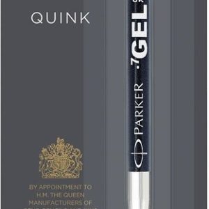 Parker QUINK Gel vulling met medium punt (0,7mm) – zwart