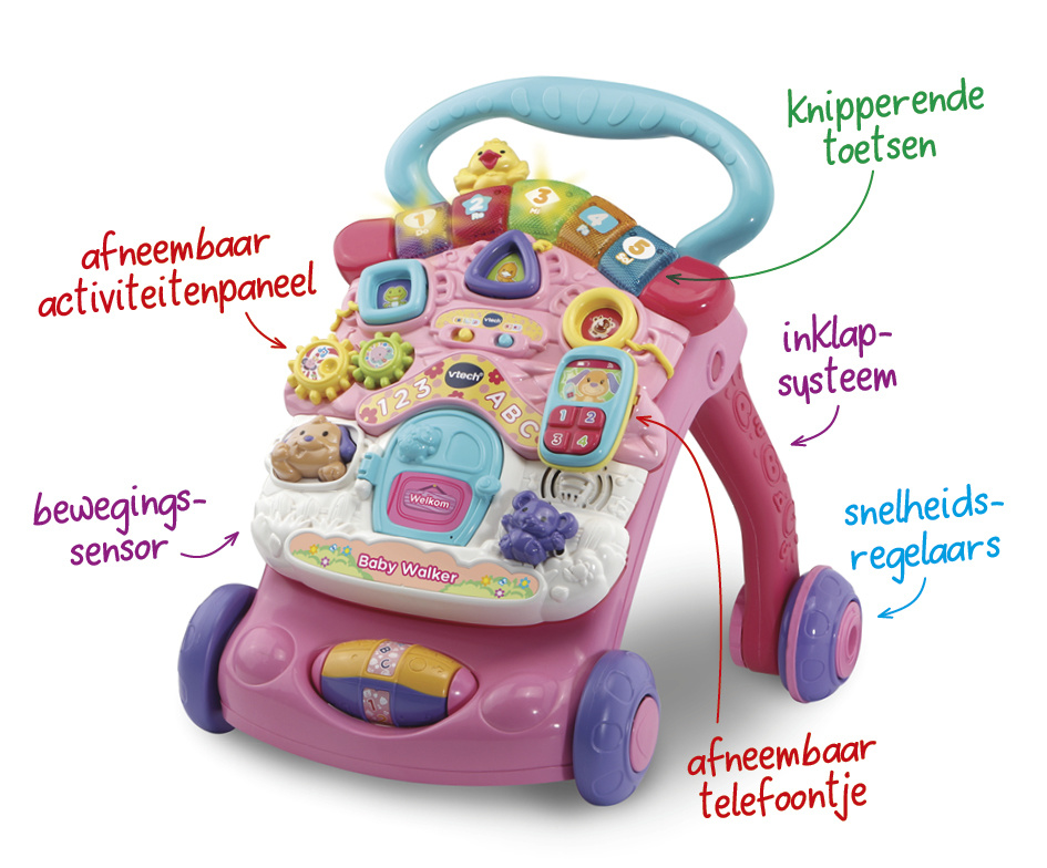 VTech - Baby Walker Roze - Afbeelding 6
