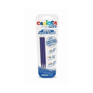 Carioca Oops navulling 0,7mm – 3stuks (blauw)