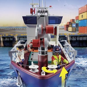 PM City Action Cargo – Groot containerschip met douaneboot 70769