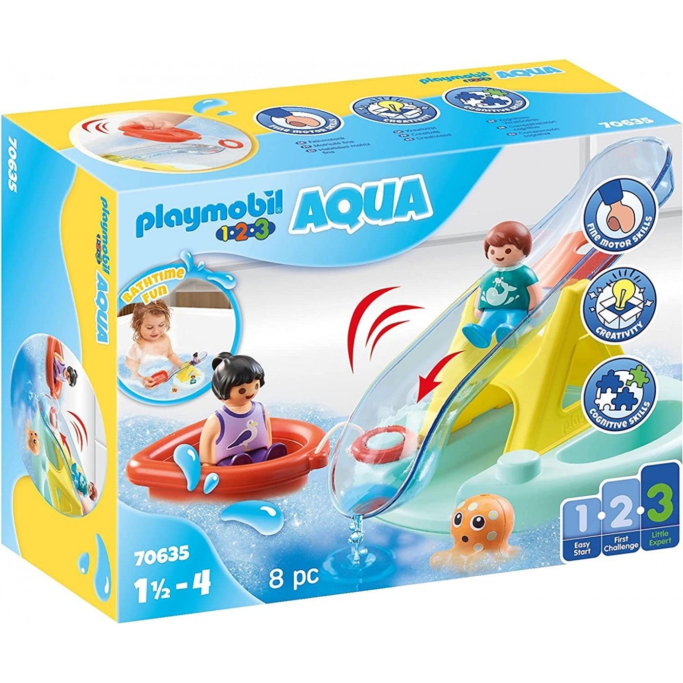 PM 1.2.3 Aqua - Zwemeiland met waterglijbaan 70635