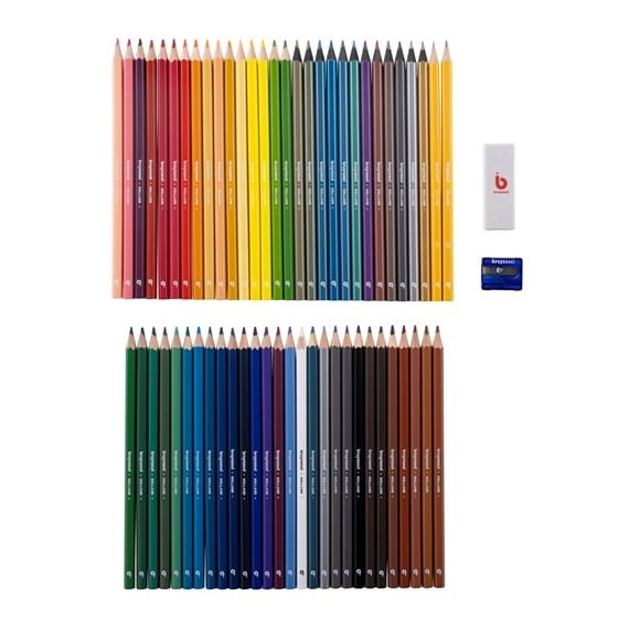Bruynzeel Kleurpotloden in metalen box - 60stuks - assortiment - Afbeelding 5