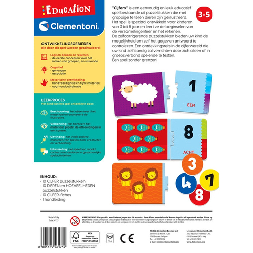 Education Clementoni - Cijfers van 1 tot 10 (NL) - Afbeelding 3