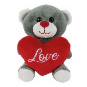 Knuffelbeer met hartje Love – 12cm