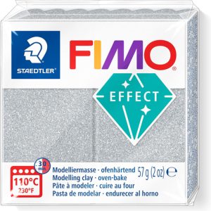Modelleerklei Fimo effect – glitter zilver