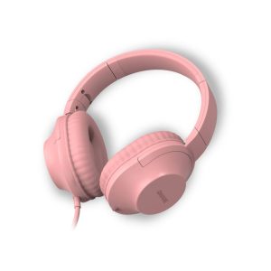 Qware bedrade opvouwbare hoofdtelefoon – roze. QW SND-210PK