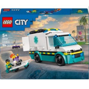 LEGO City Ambulance Speelgoed voor Kinderen vanaf 5 jaar met Minifiguur en