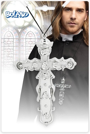 Ketting priester kruis zilver