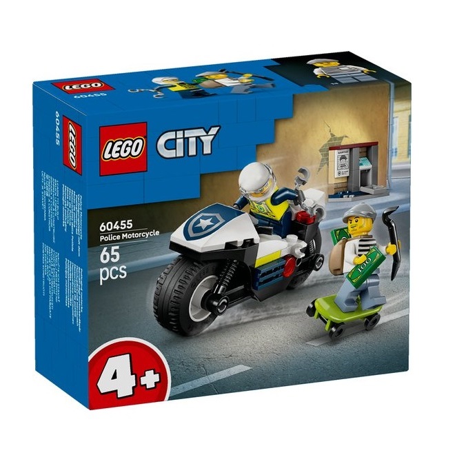 LEGO City - Achtervolging op politiemotor - 60455