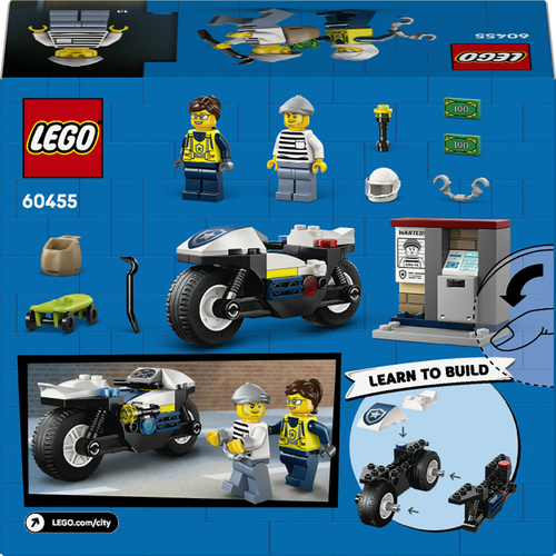 LEGO City - Achtervolging op politiemotor - 60455 - Afbeelding 9