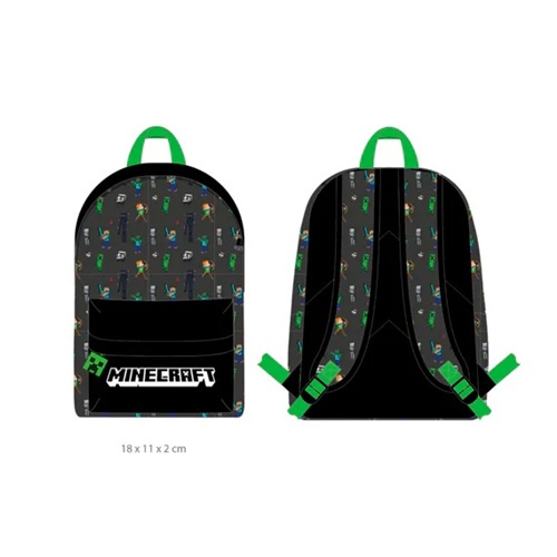 Minecraft Rugzak 1 Comp. Met voorzak 42x30x18cm