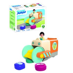 Playmobil Junior: Duw- en grijp-vuilniswagen