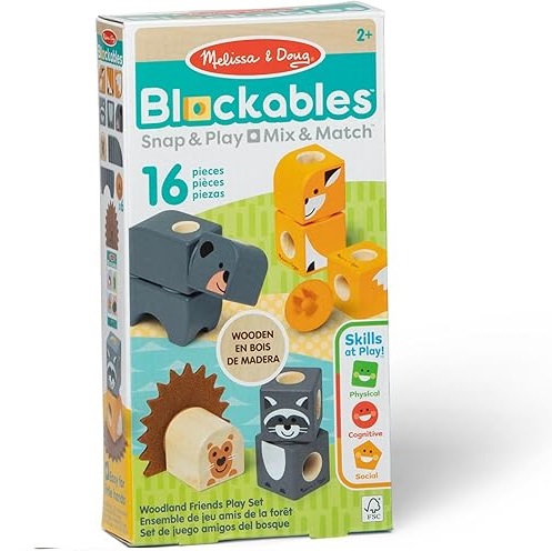 Melissa & Doug Blocables Woodland Playset 16st