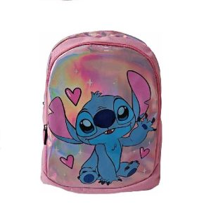 Stitch Rugtas 2 Comp. 38x28x16cm – holographic