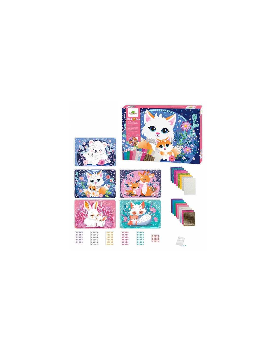 Stick'N Fun - XL Mosaics - Cuddly Animals 5+ - Afbeelding 2