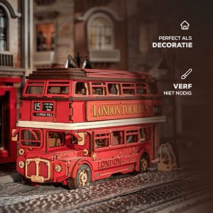 Robotime Rolife 3D Wooden Puzzle London Tour Bus