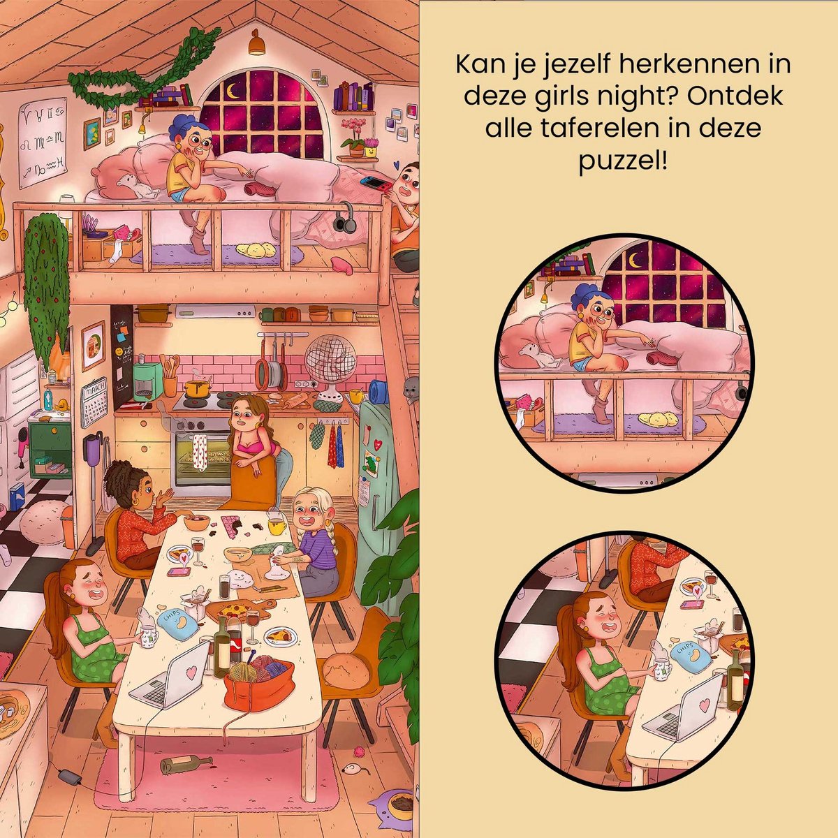 Puzzle in a bag : Girl's night - Afbeelding 4