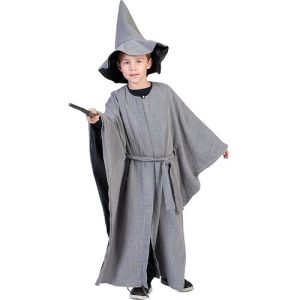 Haloween Verkleedpak “Grey Wizzard” mt 116
