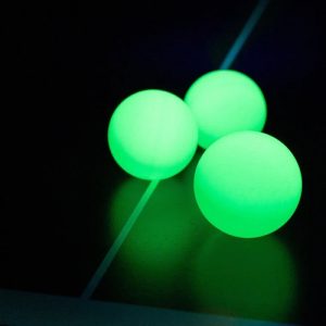 Table tennis glow balls