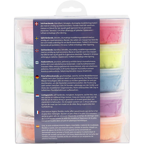 Silk Clay®, Basic 2, diverse kleuren, 10x40 gr/ 1 doos - Afbeelding 6