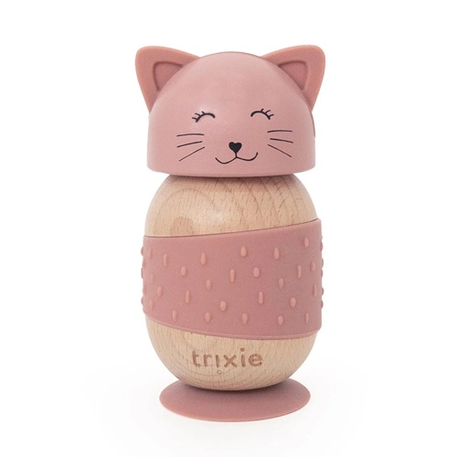 Trixie - Wiebelend speeltje (hout & siliconen) - Mrs. Cat