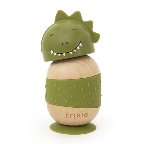 Trixie - Wiebelend speeltje (hout & siliconen) - Mr. Dino - Afbeelding 2