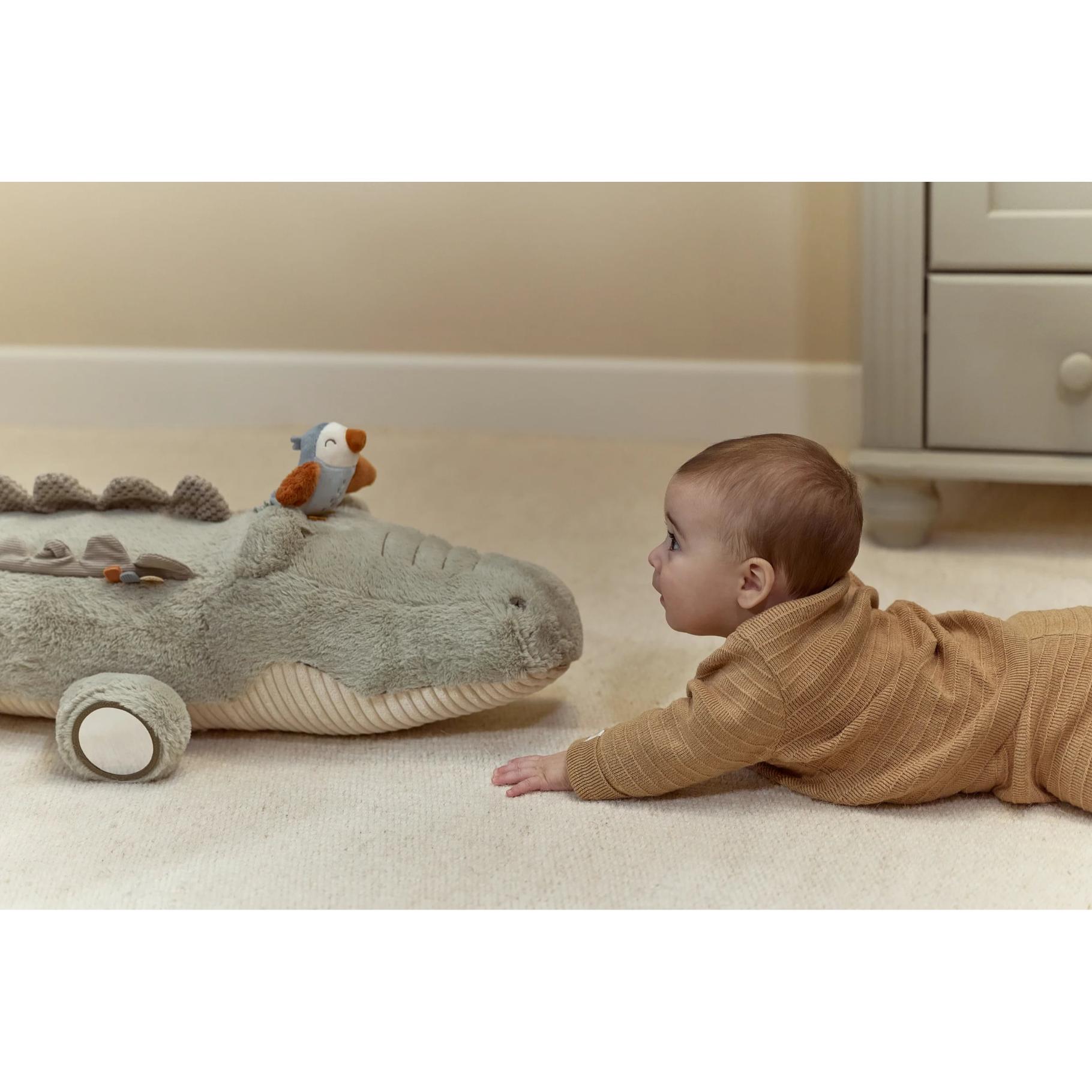 Little Dutch - Activiteitenknuffel Krokodil XL Safari Friends - Afbeelding 2