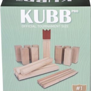 Kubb rubberwood red king in net bag pro engelhart