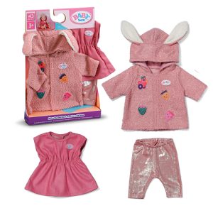 Baby Born Outfit mantelset met jurk
