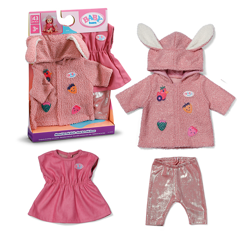 Baby Born Outfit mantelset met jurk