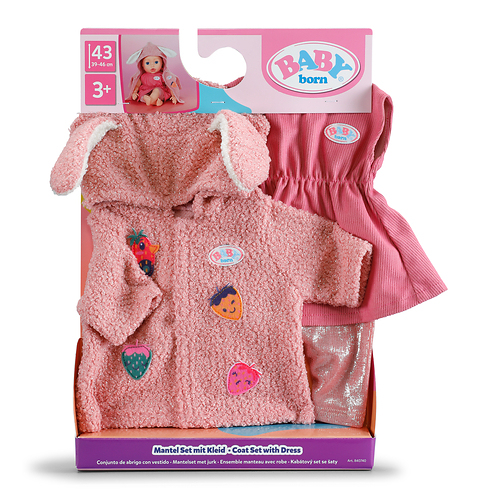 Baby Born Outfit mantelset met jurk - Afbeelding 3