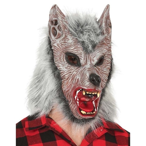 Masker Wolf met pels