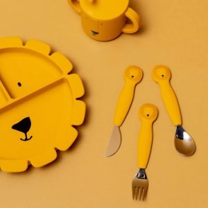 Trixie – Siliconen eetset 3stuks  – Mr Lion