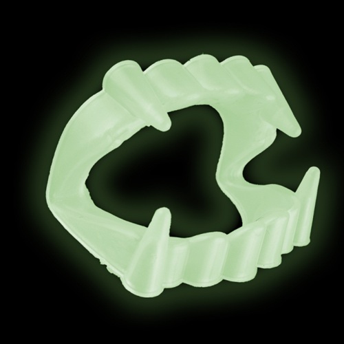 Vampier tanden "Glow in the dark" - kinderen - Afbeelding 2