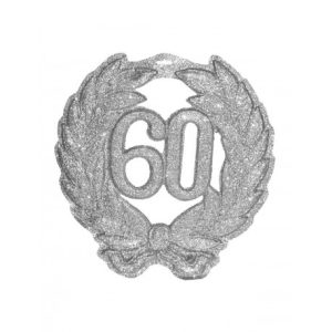Wanddecoratie “60” – Zilver