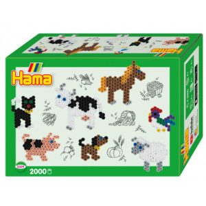 Hama Gift Box (strijkkralenset) – Boerderijdieren 2000stuks