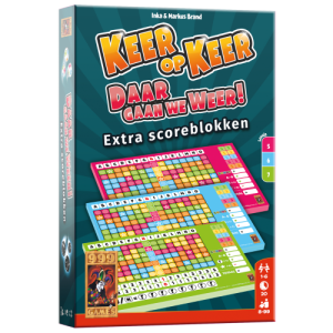 999 Games – Scoreblok Keer op Keer – 3stuks (Level 5, 6 en 7)