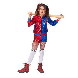 Kostuum Harley Quinn (meisje)  – Maat 128