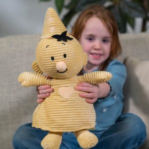 Bumba – Knuffel (corduroy/ribfluweel) 35cm – geel