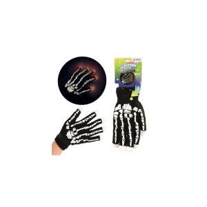 Handschoenen Skelet met LED vingertoppen
