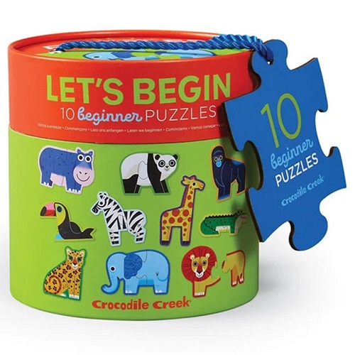 Crocodile Creek - Let's Begin Puzzel (10 x 2-delig) - Jungle