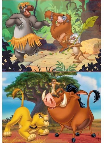 Educa - Puzzel (2x20st) - Disney Dieren - Afbeelding 2