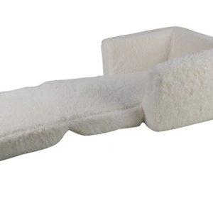 Kinderzeteltje – Sofa sleeper – pluche wit Teddy