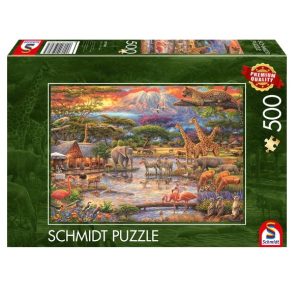 Schmidt – Puzzel (500stuks) – Paradijs aan de voet van de Kilimanjaro