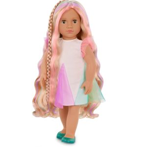 Pop 45cm – Tessie met groeiend Regenbooghaar