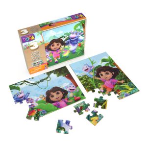 Dora 3-Pack Houten Puzzel