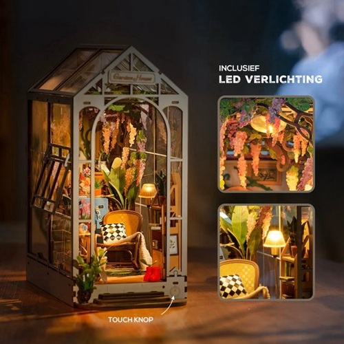 Robotime Rolife Booknook Garden House - Afbeelding 4