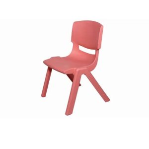 Stoeltje PVC roze – stevig – zithoogte 28cm